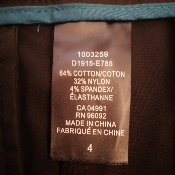 NWT Hilary Radley Ladies Black Slim Leg Size 4 Ankle Length Pants - Picture 9 of 10